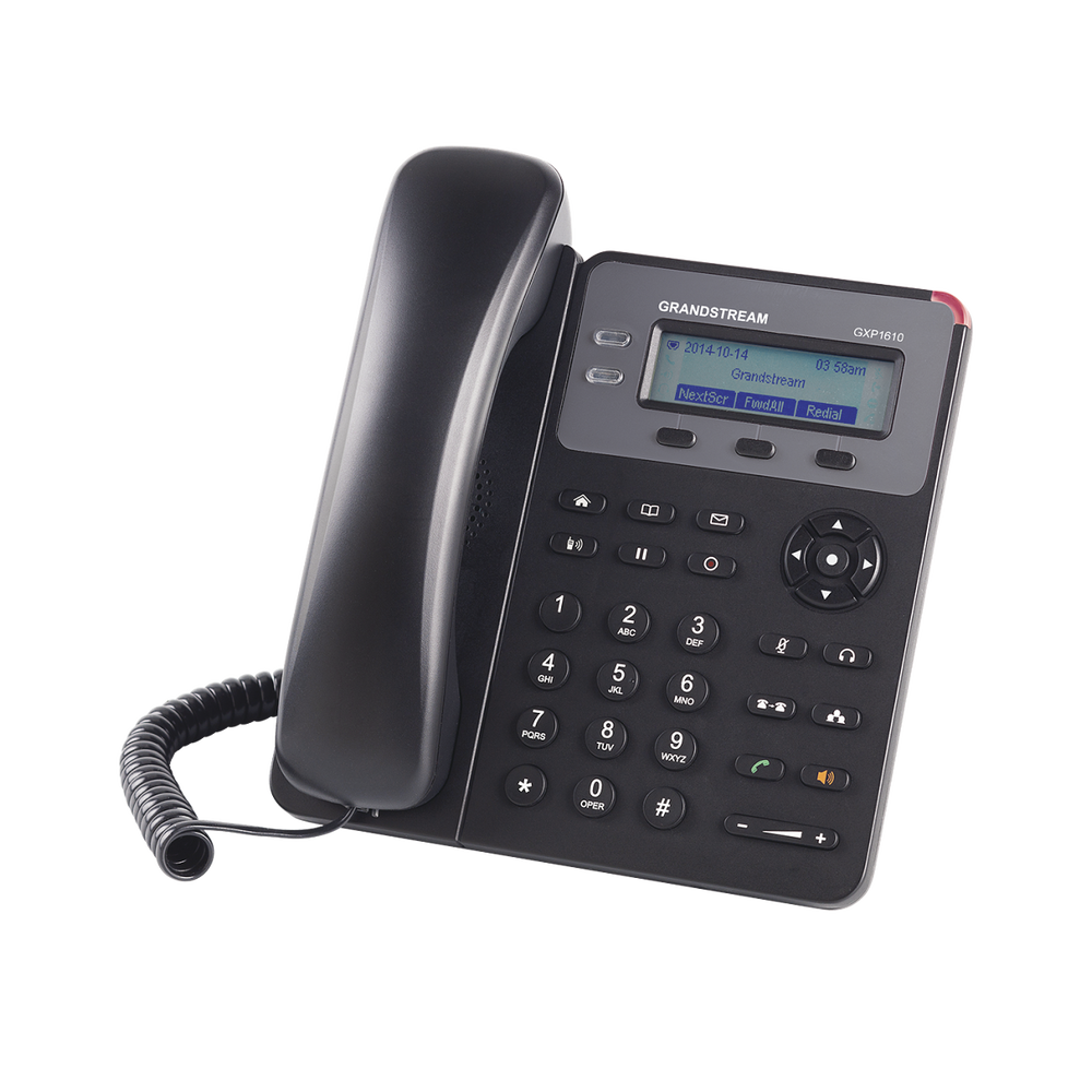 Teléfono IP SMB de 2 Líneas, 1 Cuenta SIP con 3 teclas de función programables y conferencia de 3 vías. 5VCD