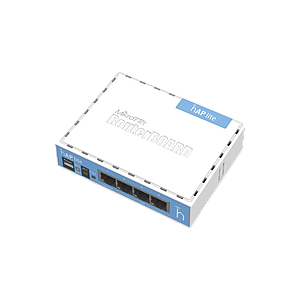 (hAP Lite classic) 4 Puertos Fast Ethernet y Wi-Fi 2.4 GHz 802.11 b/g/n