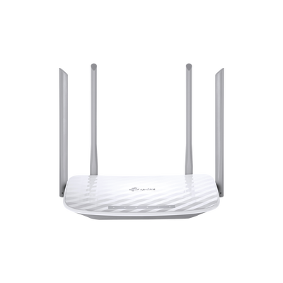 Router Inalámbrico doble banda AC, 2.4 GHz y 5 GHz Hasta 1200 Mbps, 4 antenas externas omnidireccional, 4 Puertos LAN 10/100 Mbp